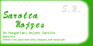 sarolta mojzes business card